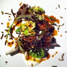 Karen Lateo @VanityFare1 .@GreenvaleFarm jumbuck ribs, sheep milk, sprout tops, puffed buckwheat. @darrenmfc's the jumbuck king! #onenightonly