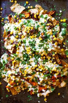 HEALTHY GRILLED SWEET POTATO NACHOS
