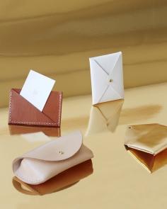 Klaus Goods Giordi slim wallet, Crawford envelope purse and Wenders eyeglasses case. Photo - Sean Fennessy. Styling - Nat Turnbull for The Design Files.