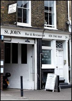 Nose to tail eating concept - great bone marrow and um...brains here :)   St. JOHN Bar and Restaurant SMITHFIELD | St. John Restaurant