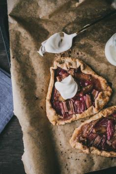 Rhubarb and Rye-Cinnamon Tartlets