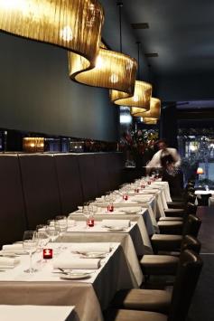 Matteo's encompasses a chic European dining room with salon-style decor from velvet drapes to lush wallpapers.