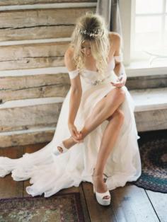 Romantic Country Montana Wedding at The Weatherwood Homestead  Read more - www.stylemepretty...