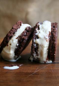 butterscotch budino ice cream sandwiches