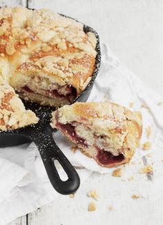 Strawberry Streusel Skillet Sweet Bread