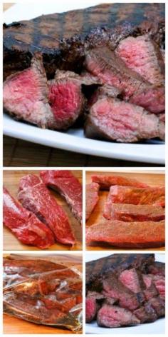 I got this recipe for Carols Completely Fabulous Steak Marinade and Grilled Tri-Tip from my former neighbor Carol and years later it's still one of my favorite ways to cook beef on the grill.  [from Kalyn's Kitchen] #LowCarb #GlutenFree #Grilling #SummerFoods