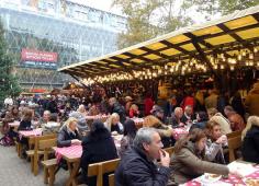 Budapest Christmas Market - This market is downright pleasant, with ample room to amble along and stop and smell the flowers — or vats of mulled wine and hanging pomander balls of oranges and cloves.