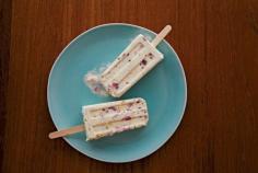 Strawberry Shortcake Ice Cream Pops