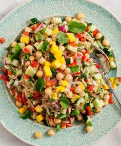 MANGO & RED PEPPER ORZO SALAD