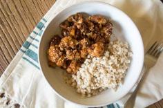 BALSAMIC MAPLE GLAZED CAULIFLOWER AND FARRO