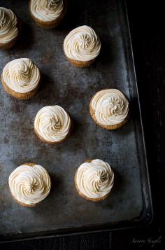 Peach Bourbon Cupcakes