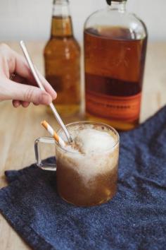 PEACHES & WHISKEY ICE CREAM FLOAT