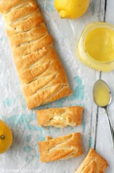 Lemon Cheesecake Crescent Braid