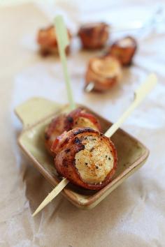 Grilled Bacon-Wrapped Scallops