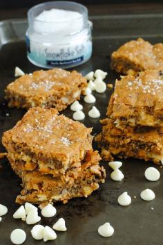 HAZELNUT & WHITE CHOCOLATE SEA SALT BLONDIES