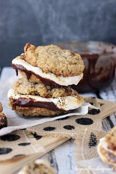 Bourbon Bacon S’mores Cookies