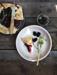blackberry hazelnut thyme galette