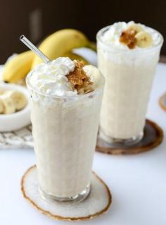 CARAMELIZED BANANA BOURBON MILKSHAKES
