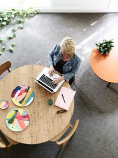 The East Melbourne apartment of artists Rowena Martinich and her husband Geoffrey Carran. Photo - Eve Wilson. Production – Lucy Feagins / The Design Files.