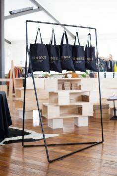 Menske custom totes. Photo -Katie Goodwin on thedesignfiles.net