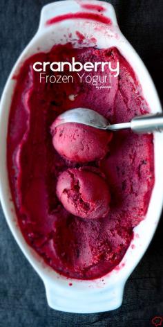 CRANBERRY FROZEN YOGURT