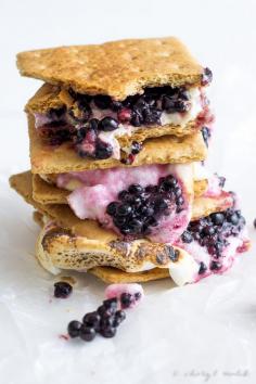 blackberry white chocolate smores