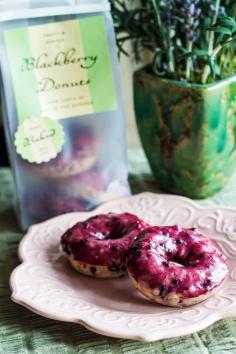 HOMEMADE BLACKBERRY DONUTS