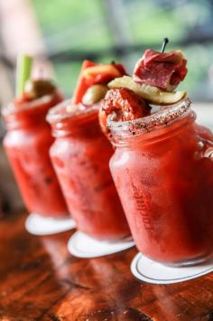 Bloody mary bar @ Rockit Burger Bar