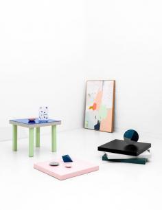 Cushions and blankets by Hello Polly Home. Photo - Brooke Holm. Styling - Marsha Golemac on thedesignfiles.net