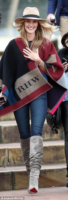 Fashion's darling: The model and actress is currently working in Sydney and was seen sport...