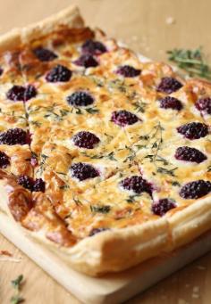 BLACKBERRY AND GOAT’S CHEESE TART