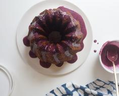 Whole Wheat Blueberry Bundt Cake
