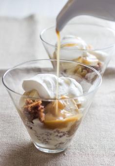 banana toffee pudding sundae