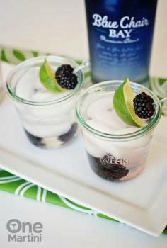 blackberry lime rum punch