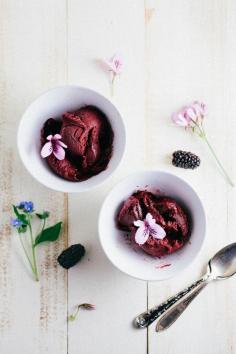 Blackberry Cabernet Sorbet