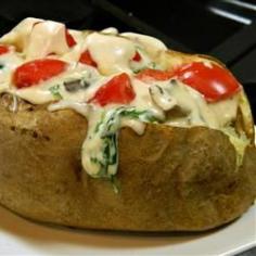 Stuffed Alfredo Baked Potatoes Allrecipes.com