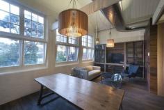 Antique Mink Grey floors and Antique Ale Brown wall cladding by Royal Oak Floors were used in the conversion of a Collingwood warehouse, construction by PRM Constructions, interiors by Lee Harper Design.