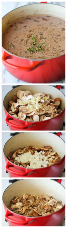 Homemade Cream of Mushroom Soup