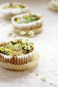 ... pies with wild herbs, homemade cheese & sesam ...
