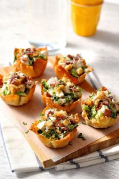 CAESAR SALAD WONTON CUPS