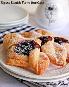 Aromatic Cooking: Eggless Danish Pastry Envelopes, Blueberry Jam Envelopes