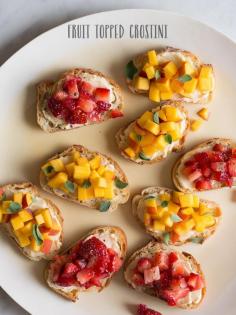 fruit topped crostini