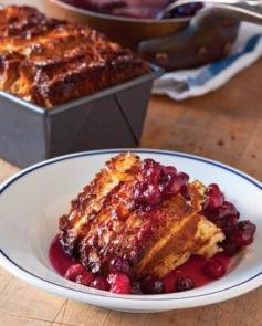 Cranberry-Maple Bread Pudding
