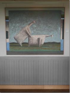 Artwork at Cellar door cafe, Yabby Lake wines, Mornington Peninsula, Victoria. Read more about our wine tasting trip on our blog ChopinandMysaucepan.