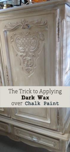 
                        
                            Trick to Applying Dark Wax Over Chalk Paint on Furniture
                        
                    