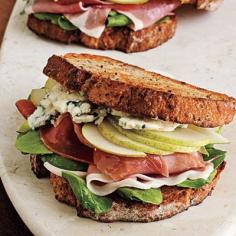 
                        
                            prosciutto, pear and blue cheese sandwich
                        
                    