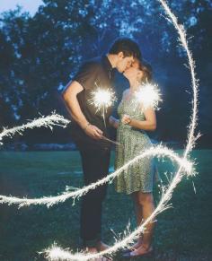Sparkler Engagement Photo Props