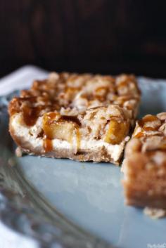 Caramel Apple Cheesecake Cookie Bars