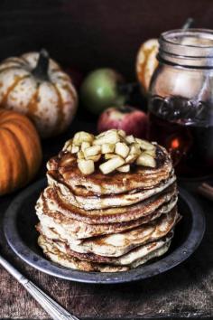 
                        
                            masala chai pumpkin pancakes with caramel apples
                        
                    