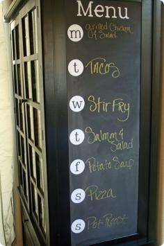 DIY: Chalkboard Menu